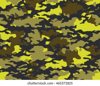 Fashionable camouflage pattern, vector illustration.Millatry print .Seamless vector wallpaper