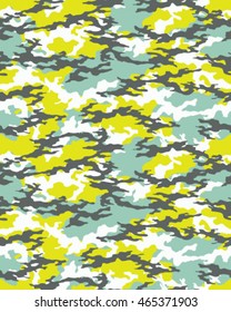 Fashionable camouflage pattern, vector illustration.Millatry print .Seamless vector wallpaper
