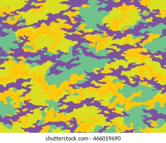 Fashionable camouflage pattern, vector illustration.Millatry print .Seamless vector wallpaper
