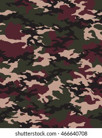 Fashionable camouflage pattern, vector illustration.Millatry print .Seamless vector wallpaper