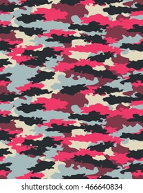 Fashionable camouflage pattern, vector illustration.Millatry print .Seamless vector wallpaper