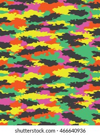 Fashionable camouflage pattern, vector illustration.Millatry print .Seamless vector wallpaper