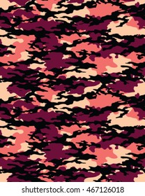 Fashionable camouflage pattern, vector illustration.Millatry print .Seamless vector wallpaper