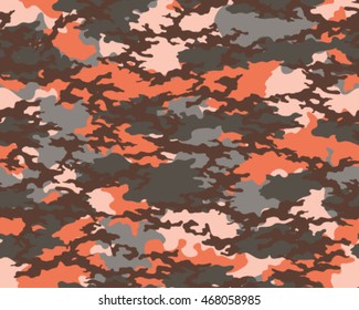 Fashionable camouflage pattern, vector illustration.Millatry print .Seamless vector wallpaper