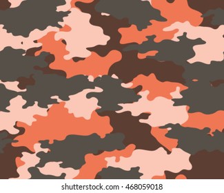 Fashionable camouflage pattern, vector illustration.Millatry print .Seamless vector wallpaper