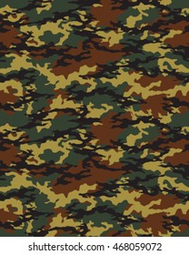 Fashionable camouflage pattern, vector illustration.Millatry print .Seamless vector wallpaper