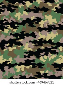 Fashionable camouflage pattern, vector illustration.Millatry print

