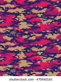 Fashionable camouflage pattern, vector illustration.Millatry print

