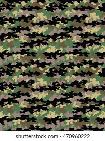 Fashionable camouflage pattern, vector illustration.Millatry print


