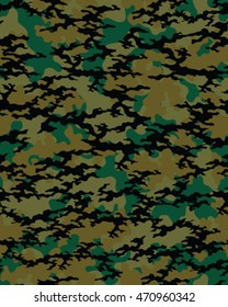 Fashionable camouflage pattern, vector illustration.Millatry print

