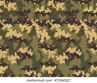 Fashionable camouflage pattern, vector illustration.Millatry print .Seamless vector wallpaper