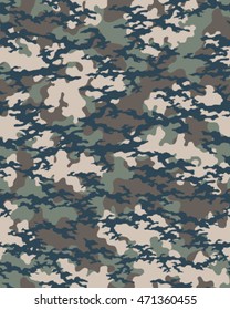 Fashionable camouflage pattern, vector illustration.Millatry print .Seamless vector wallpaper