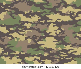 Fashionable camouflage pattern, vector illustration.Millatry print .Seamless vector wallpaper