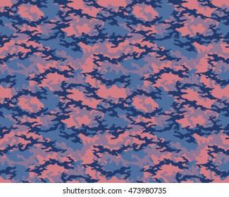 Fashionable camouflage pattern, vector illustration.Millatry print .Seamless vector wallpaper