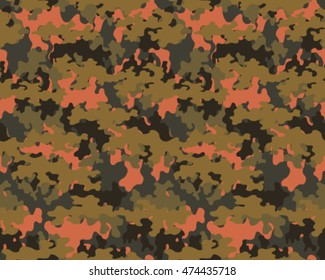 Fashionable camouflage pattern, vector illustration.Millatry print .Seamless vector wallpaper