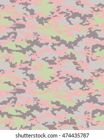 Fashionable camouflage pattern, vector illustration.Millatry print .Seamless vector wallpaper