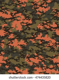 Fashionable camouflage pattern, vector illustration.Millatry print .Seamless vector wallpaper