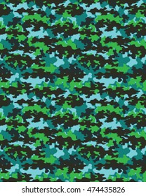 Fashionable camouflage pattern, vector illustration.Millatry print .Seamless vector wallpaper