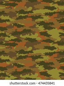 Fashionable camouflage pattern, vector illustration.Millatry print .Seamless vector wallpaper