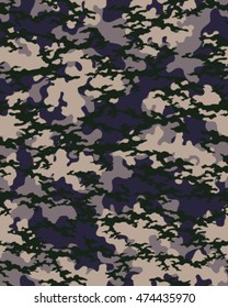 Fashionable camouflage pattern, vector illustration.Millatry print .Seamless vector wallpaper