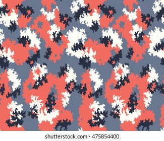 Fashionable camouflage pattern, vector illustration.Millatry print .Seamless vector wallpaper