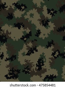 Fashionable camouflage pattern, vector illustration.Millatry print .Seamless vector wallpaper