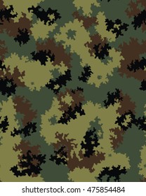 Fashionable camouflage pattern, vector illustration.Millatry print .Seamless vector wallpaper