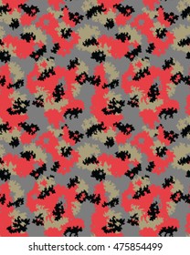 Fashionable camouflage pattern, vector illustration.Millatry print .Seamless vector wallpaper