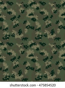 Fashionable camouflage pattern, vector illustration.Millatry print .Seamless vector wallpaper