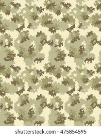 Fashionable camouflage pattern, vector illustration.Millatry print .Seamless vector wallpaper