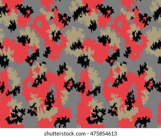 Fashionable camouflage pattern, vector illustration.Millatry print .Seamless vector wallpaper