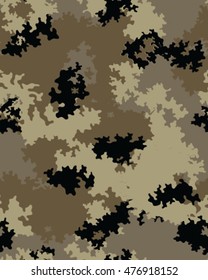 Fashionable camouflage pattern, vector illustration.Millatry print .Seamless vector wallpaper