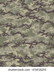 Fashionable camouflage pattern, vector illustration.Millatry print .Seamless vector wallpaper