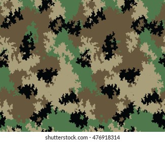 Fashionable camouflage pattern, vector illustration.Millatry print .Seamless vector wallpaper