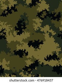 Fashionable camouflage pattern, vector illustration.Millatry print .Seamless vector wallpaper