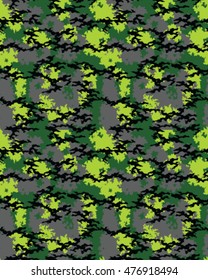 Fashionable camouflage pattern, vector illustration.Millatry print .Seamless vector wallpaper
