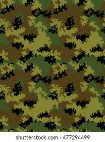 Fashionable camouflage pattern, vector illustration.Millatry print .Seamless vector wallpaper