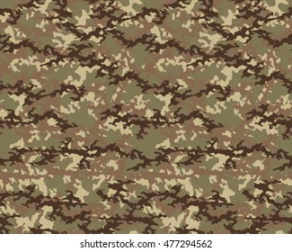 Fashionable camouflage pattern, vector illustration.Millatry print .Seamless vector wallpaper