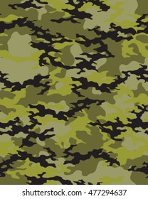Fashionable camouflage pattern, vector illustration.Millatry print .Seamless vector wallpaper