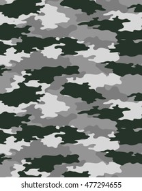 Fashionable camouflage pattern, vector illustration.Millatry print .Seamless vector wallpaper