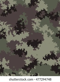 Fashionable camouflage pattern, vector illustration.Millatry print .Seamless vector wallpaper
