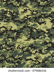 Fashionable camouflage pattern, vector illustration.Millatry print .Seamless vector wallpaper