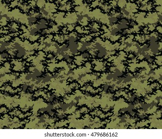 Fashionable camouflage pattern, vector illustration.Millatry print .Seamless vector wallpaper