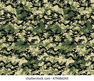 Fashionable camouflage pattern, vector illustration.Millatry print .Seamless vector wallpaper