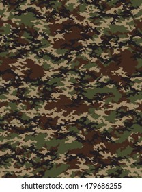 Fashionable camouflage pattern, vector illustration.Millatry print .Seamless vector wallpaper