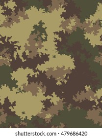 Fashionable camouflage pattern, vector illustration.Millatry print .Seamless vector wallpaper