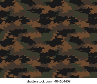 Fashionable camouflage pattern, vector illustration.Millatry print .Seamless vector wallpaper