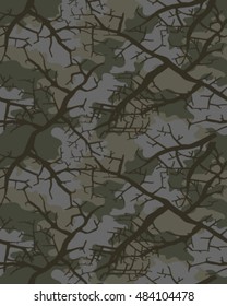 Fashionable camouflage pattern, vector illustration.Millatry print .Seamless vector wallpaper