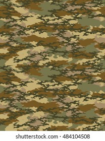Fashionable camouflage pattern, vector illustration.Millatry print .Seamless vector wallpaper