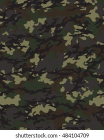 Fashionable camouflage pattern, vector illustration.Millatry print .Seamless vector wallpaper